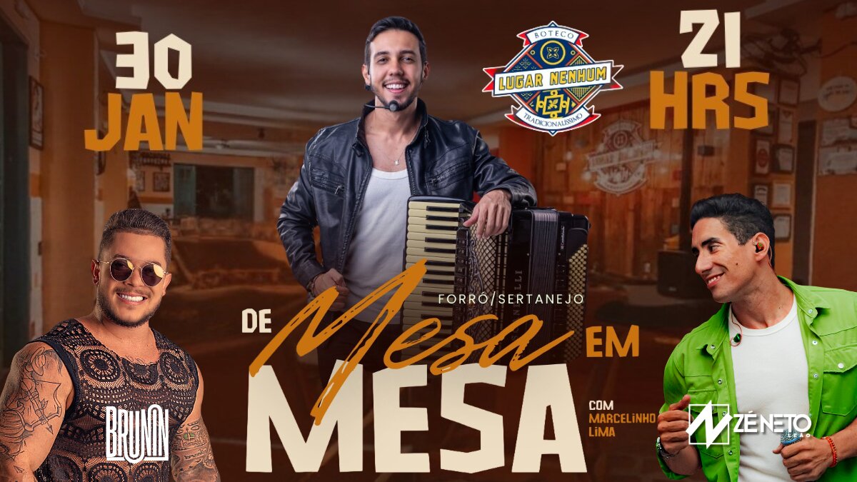 Marcelinho Lima apresenta participações especiais para o “De Mesa em Mesa” no Boteco Lugar Nenhum, em Maceió