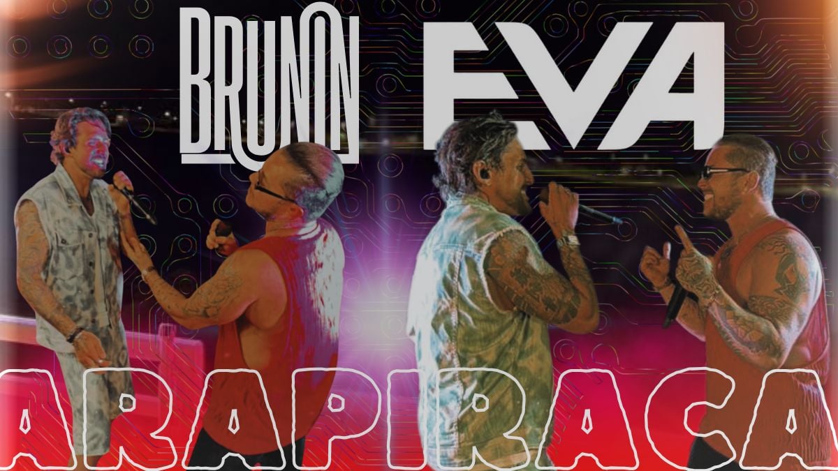 Brunin divide o trio com Felipe, da Banda Eva, em show histórico em Arapiraca