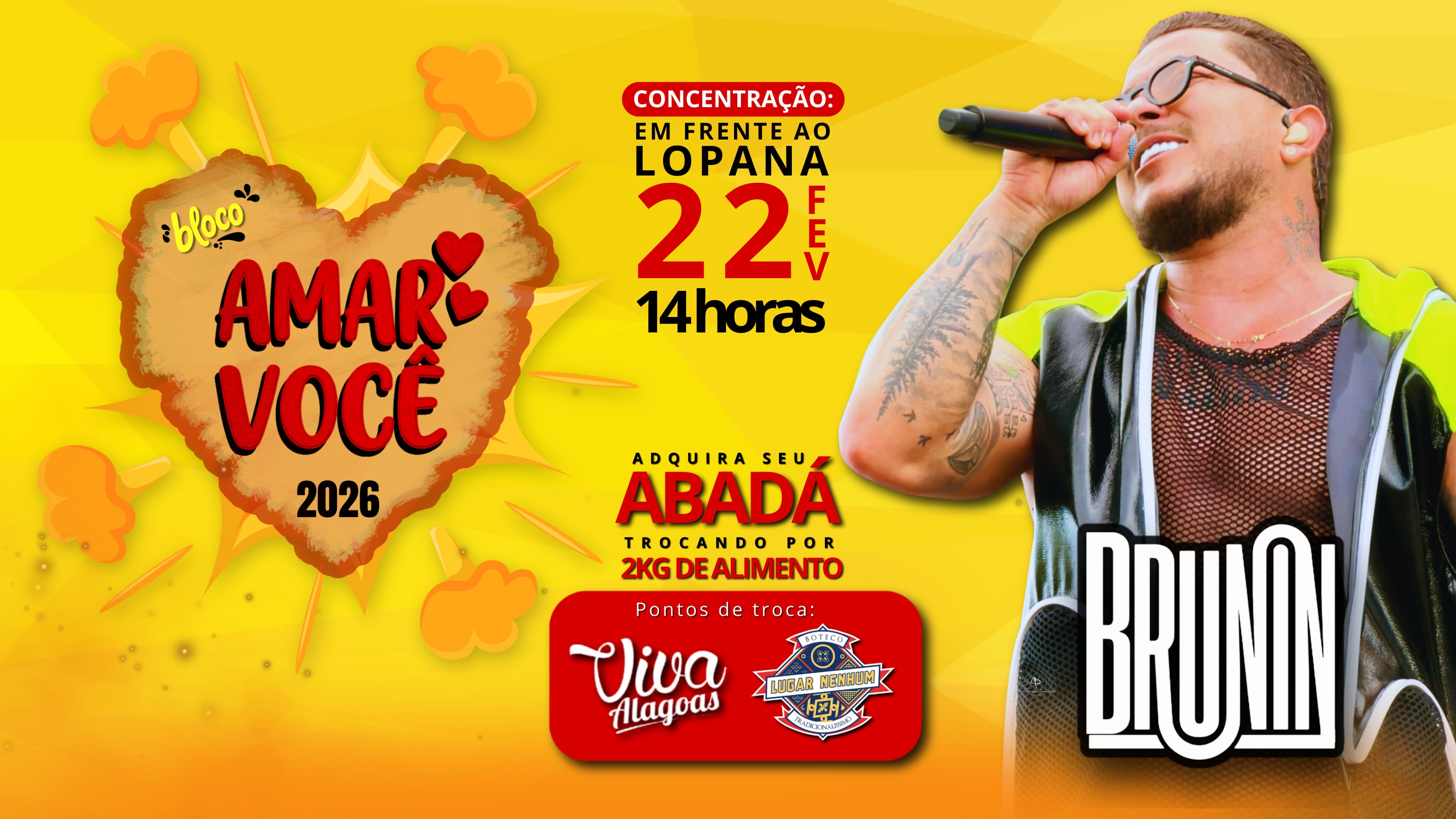 Bloco Amar Você promove arrecadação de alimentos em prol da Rede Feminina de Combate ao Câncer