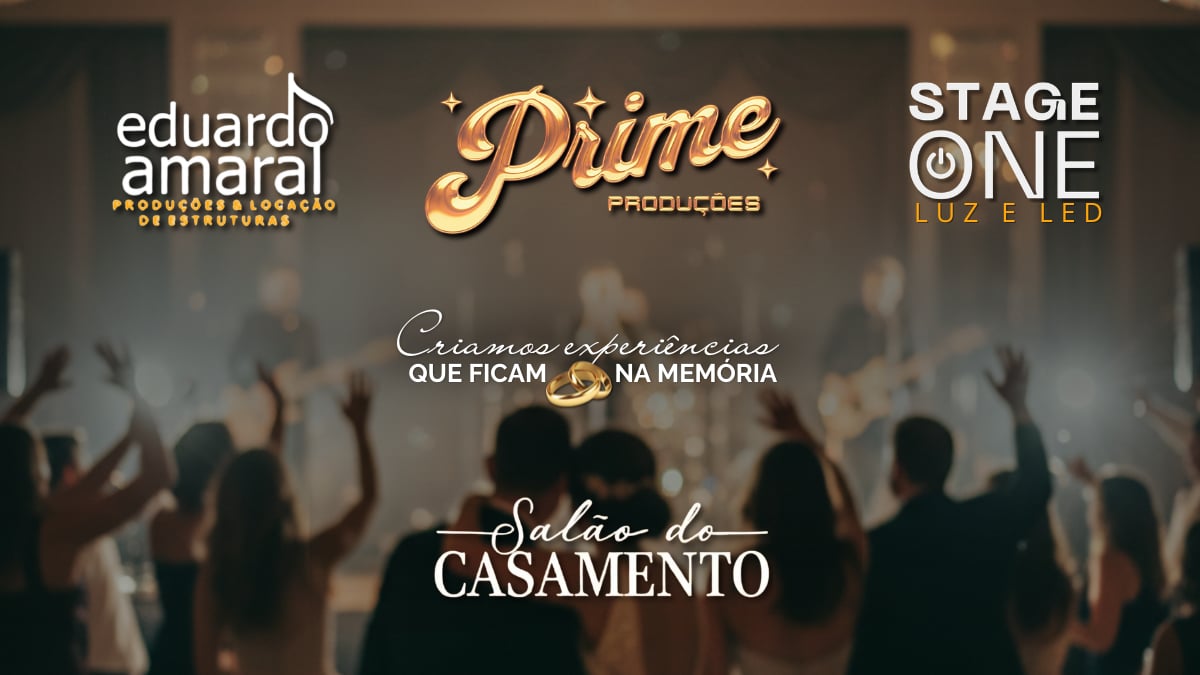 Prime Produções apresenta estrutura integrada no Salão do Casamento 2026 ao lado de Eduardo Amaral e Stage One